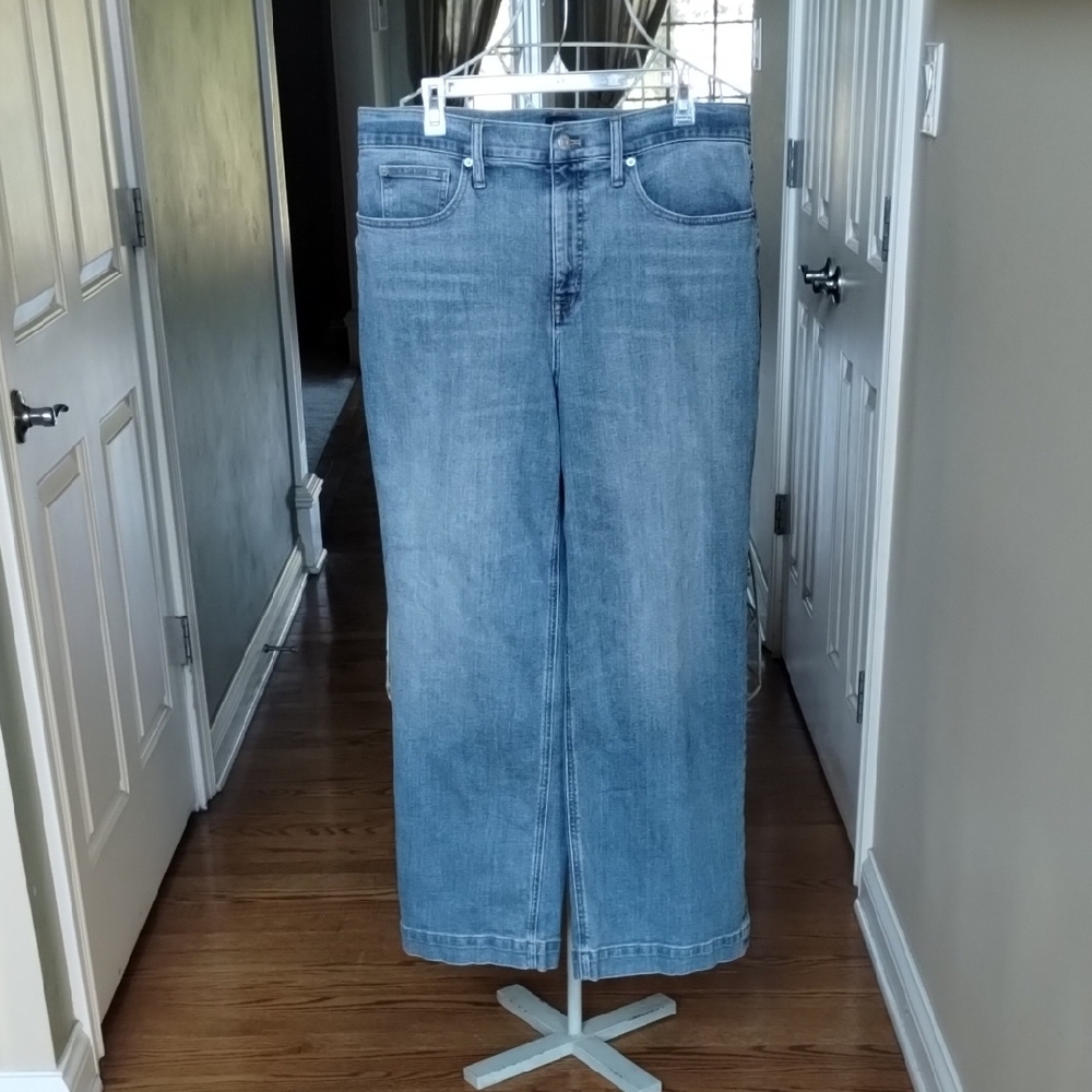 J. Crew Wide-Leg Blue Jeans